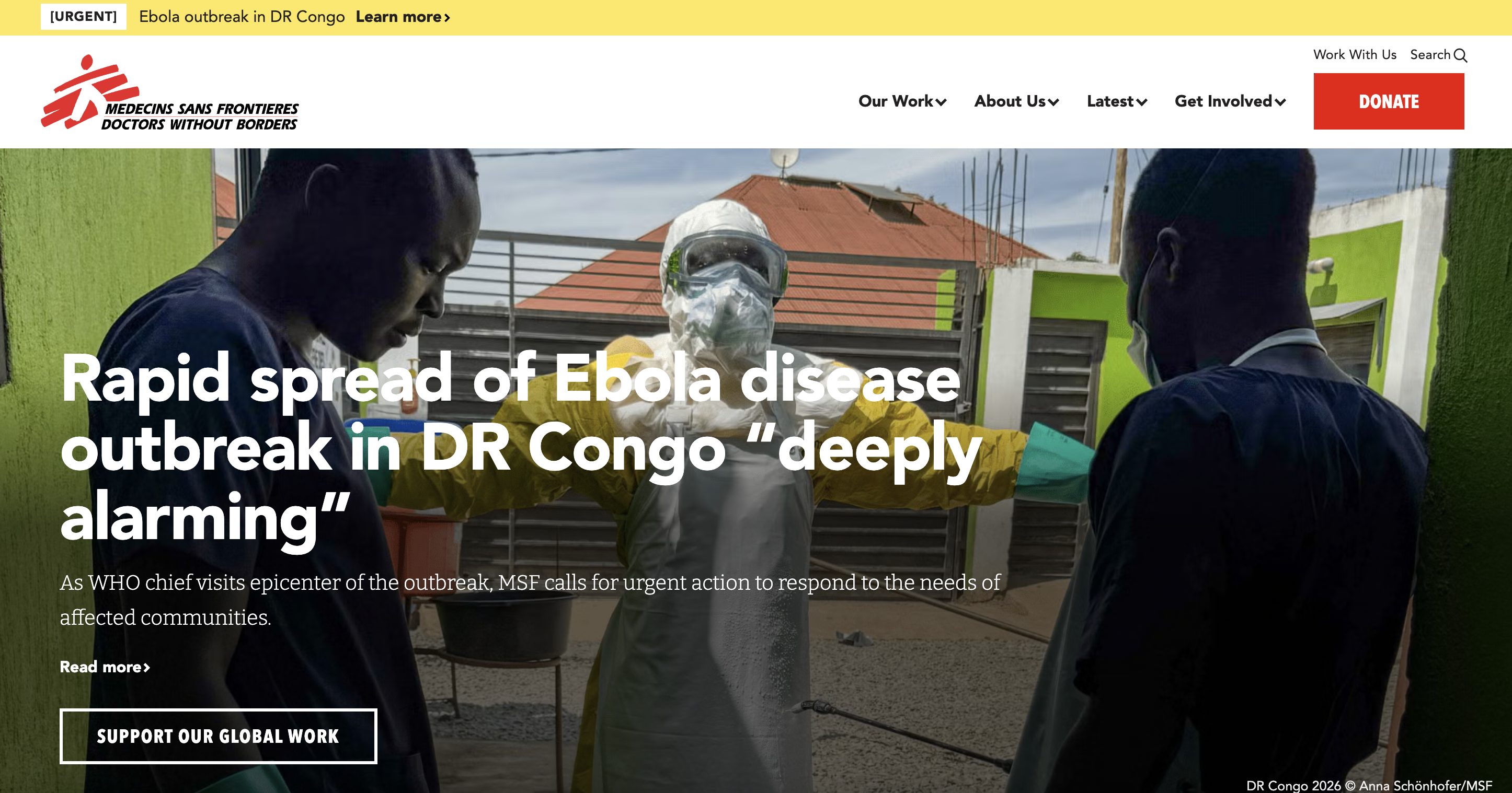 Doctors without borders homepage