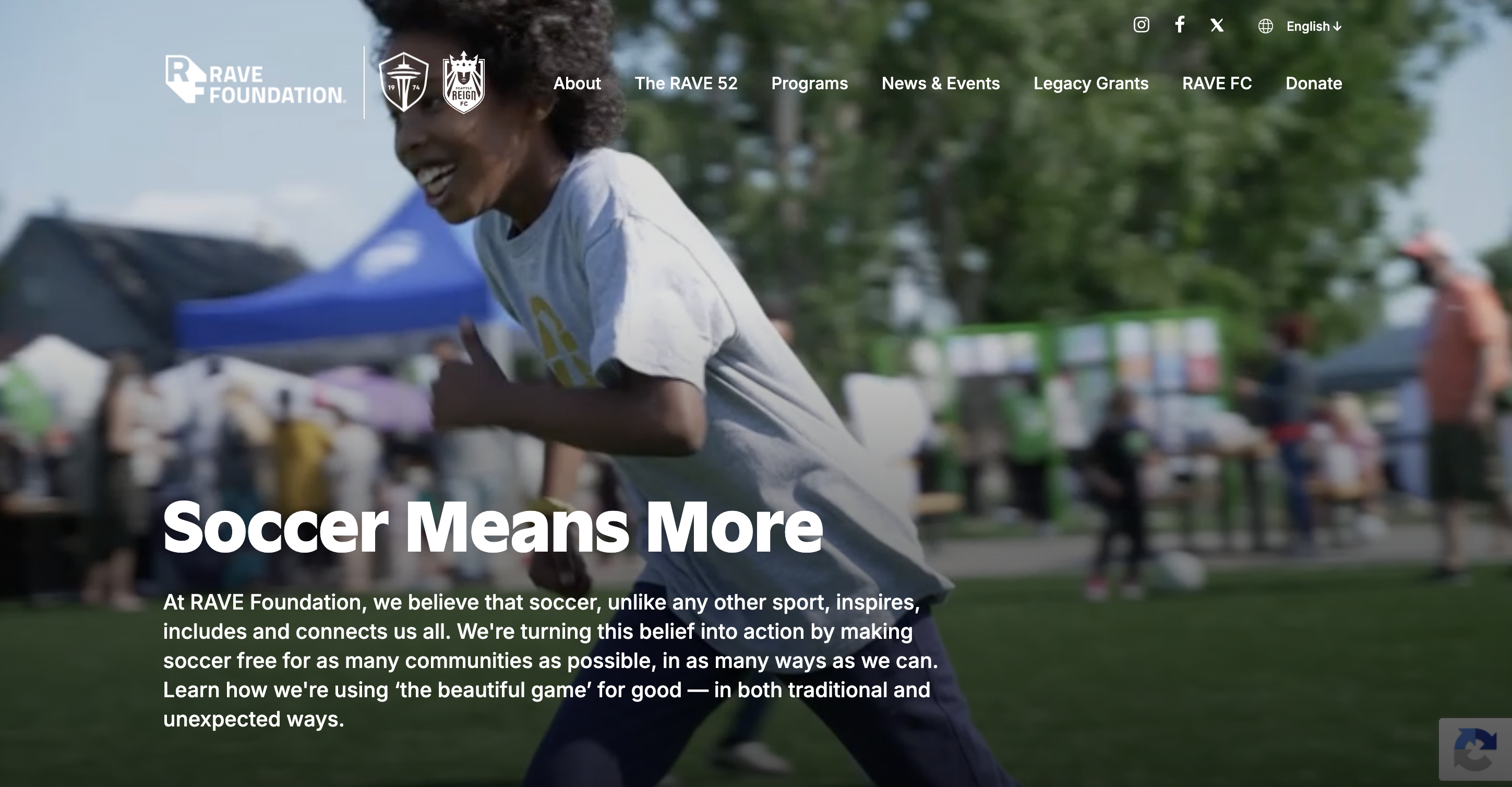Rave Foundation Homepage